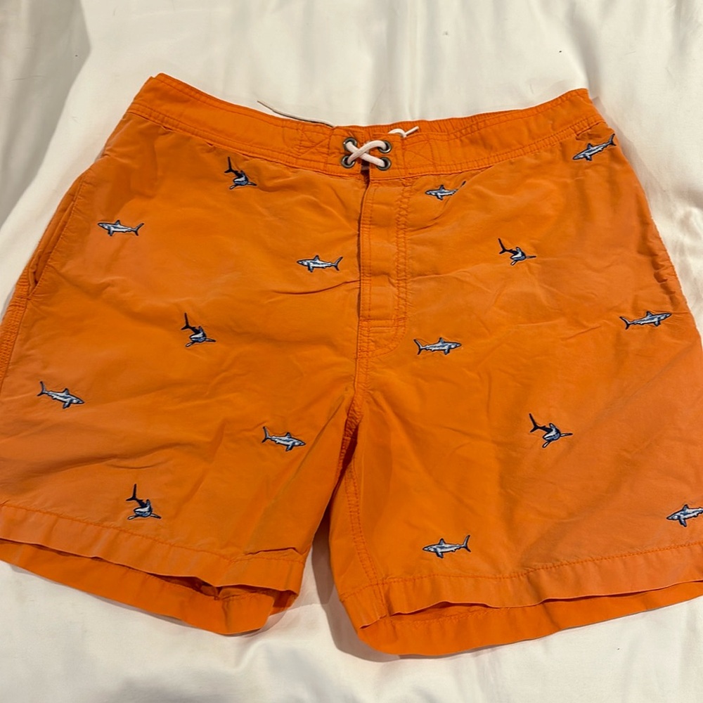 POLO BY RALPH LAUREN MENS SHARK SWIM TRUNKS SIZE M